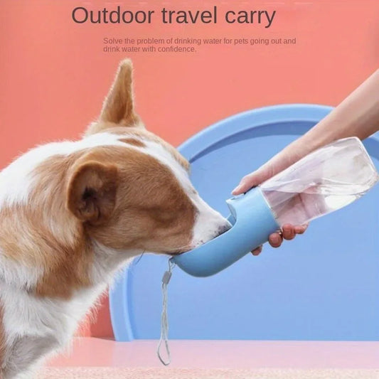 1PC Pet Supplies Portable Dog Water Bottle Leak-proof pet drinking bottle with bowl, suitable for travel and outdoor activities