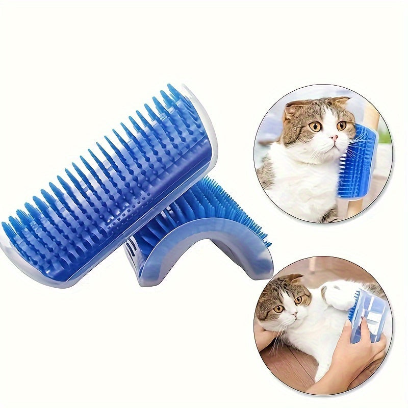 Tickling Comb Pet Brush: Pamper Your Cat Soft Wall Corner Massager Pet Toy Removable Cat Corner Rubbing Brush, Pet Hair Removal Massage Comb Pet Supplies