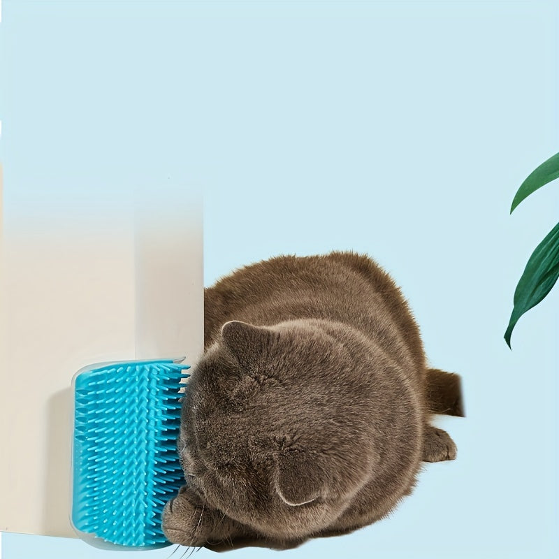 Tickling Comb Pet Brush: Pamper Your Cat Soft Wall Corner Massager Pet Toy Removable Cat Corner Rubbing Brush, Pet Hair Removal Massage Comb Pet Supplies