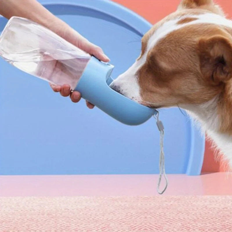 1PC Pet Supplies Portable Dog Water Bottle  Leak-proof pet drinking bottle with bowl, suitable for travel and outdoor activities