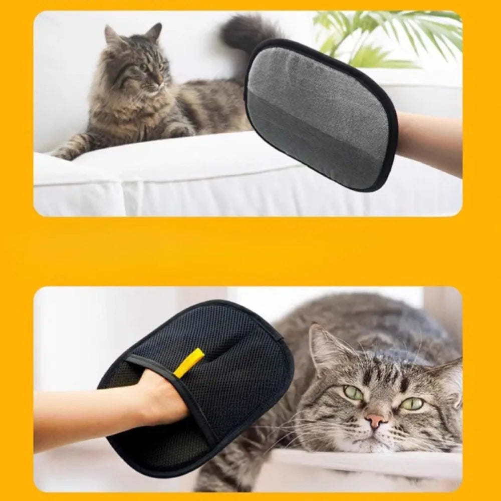 Pet Grooming Gloves Pet Hair Remover Brush Kitten Cleaning Glove Removing Dog Cat Hair From Sofa Carpet Clothes Pet Supplies﻿ ﻿