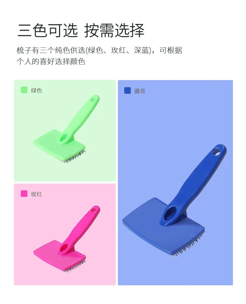 Pet Grooming Dog Supplies, Pet Hair Remover Brush, Cats Fur Cleaning, Stainless Non - Slip, Flea Chihuahua, Needle Combs Massage
