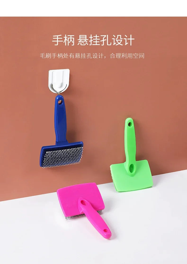 Pet Grooming Dog Supplies, Pet Hair Remover Brush, Cats Fur Cleaning, Stainless Non - Slip, Flea Chihuahua, Needle Combs Massage