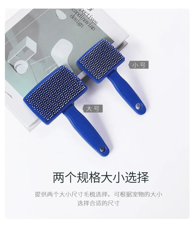 Pet Grooming Dog Supplies, Pet Hair Remover Brush, Cats Fur Cleaning, Stainless Non - Slip, Flea Chihuahua, Needle Combs Massage