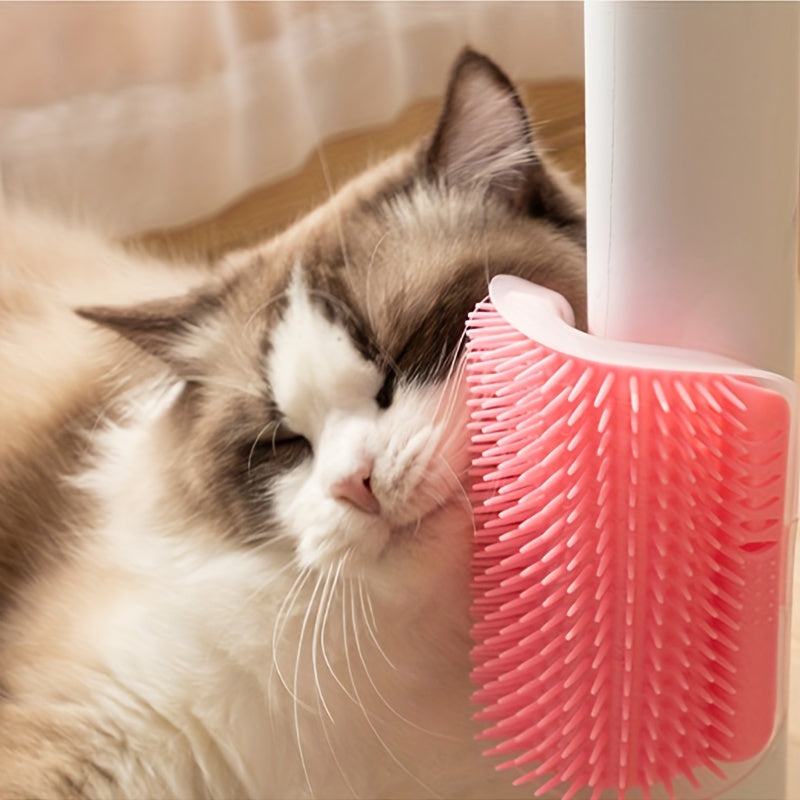 Tickling Comb Pet Brush: Pamper Your Cat Soft Wall Corner Massager Pet Toy Removable Cat Corner Rubbing Brush, Pet Hair Removal Massage Comb Pet Supplies